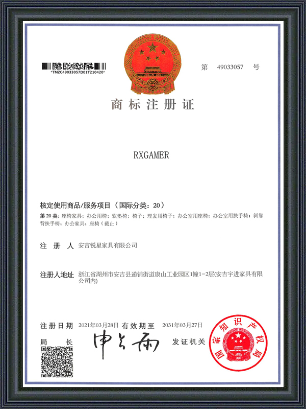 RXGAMER商标注册