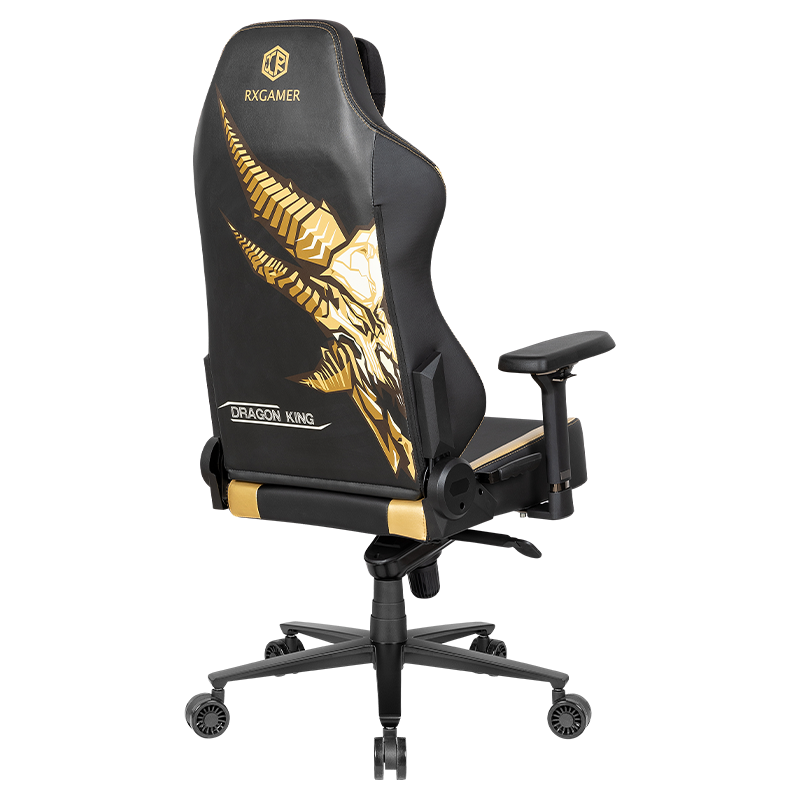RXGAMER RX-2061 龙纹刺绣磁吸头枕可躺电竞椅