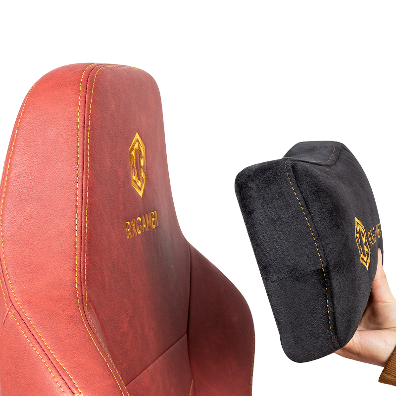 RXGAMER RX-2069 红色磁吸头枕可调电竞椅